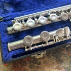 Mid-century Antique Grassi Milano Flute With Case