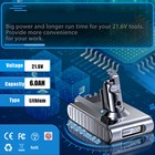 21 6v Battery For Dyson V6 Sv04 Dc58 Dc59 Dc61 Dc62 Dc74 Motorhead Battery