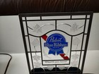 Pabst Blue Ribbon Clock light Up Sign- Works    Vintage