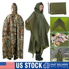 Heavy Duty Rain Poncho For Backpacking Waterproof Lightweight Adult Emergency