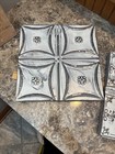 Set Of 3 Antique Metal Tin Ceiling Tiles 11  X 11  Salvaged Vintage
