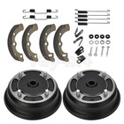 2 Rear Wheel Brake Hubs W  Shoe Spring Kit For Kawasaki Mule 4000 4010 2009-2023