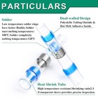 500 250pcs Waterproof Solder Stick Seal Sleeve Heat Shrink Butt Wire Connectors
