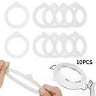 10pack Silicone Gasket Airtight Rubber Seals Rings For Mason Jar Lids Usa