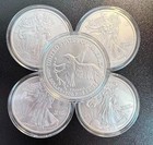 Lot Of 5 2026 American Silver Eagle  1 1 Oz  999 Fine Silver Bu Coins