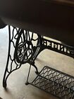 Antique The Standard Sewing Machine With Wooden Table 1800 s Sewing Table Singer