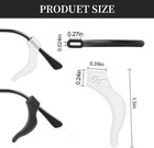 24 Pairs Anti-slip Silicone Ear Clips For Glasses With Storage Box