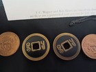 Silver copper brass Transposition By Johnson Products Inc Magic Coin Magic Trick