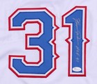 Ferguson Fergie Jenkins Signed Texas Rangers Jersey Inscribed  hof 91   jsa Coa 