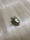 Acorn Pendant   Vial   Pill Box Opens  Unscrew Top  Canister  Solid Brass