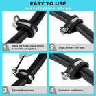 123pc Rubber Cushion Insulated Clamp Stainless Steel Cable Clamps Assortment Kit