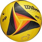 Wilson Avp Optx Official Beach Volleyball Tour Match Game Ball - Black yellow