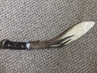 Antique Vintage Indian Gurkha Kukri Khukuri Blade Sword Knife W Leather Sheath
