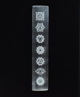 Selenite Engraved Chakra Wand Charging Plate Protection Cleansing