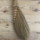 Vtg Handmade Primitive Broom Shaker Style Turkey Wing Rustic Quaker Braid Broom