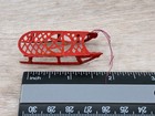 Vintage Cracker Jack Red Metal Sled Christmas Tree Ornament Dollhouse Miniature