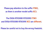 For Evga Rtx3080 Rtx3090 Ftw3 Series Heatsink Cooling Fan  without Pcb Board 