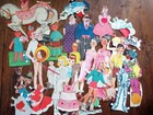 Huge Lot Vintage 1960s Paper Dolls   Clothes Children s Magazines Neatly Cut Out