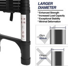 14 5 Ft Aluminum Telescoping Ladder  Lightweight Multi-purpose Collapsible Exten