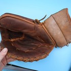 Vintage Leather Cooper Gm9 Catching Hockey Goalie Glove Right Hand Vg  Cond