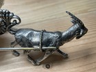 Meriden Goat Cart Napkin Ring Holder  212 Rare Antique Victorian Silverplate
