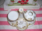 Antique  Victorian Dresser Vanity Table   Desk  Set  Yoshino  Hand Painted Japan