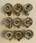 Vintage Christmas Tree Pinecone Candle Holders Silver Clip On 2    Set Of 9
