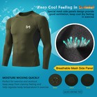2 Pack set Compression Shirts For Men Long Sleeve Athletic Base Layer Undershirt