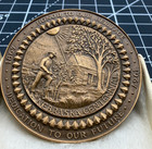 1967 Nebraska State Centennial Coin Medal - Medallic Art Co  - Bronze - 44mm