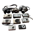 Camera Lot 11 Digital Film Sony Canon Nikon Samsung Olympus Minolta Parts Repai