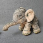 Steiff Cosy Trampy Elephant Vintage Pink Gray Plush Stuffed Animal No Tags