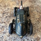 Vintage Hubley Cast Iron Racer W  Driver - Not A Repro- Cool Tail Fi