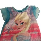 Disney Frozen Elsa Shirt Dress Girl s 2t Blue Short Sleeve Princess Graphic