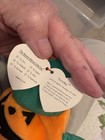 Ty Beanie Babies Tricky Bear Pumpkin Costume Plush W  Tag Vintage 2002