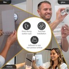 Luxo Shower Mirror  Shower Mirror Fogless For Shaving With A Removable Razor    