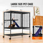 Large Ferret Cage Rolling Pet Habitat Metal Chinchilla Rabbit Small Animal Store
