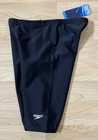 New Speedo Powerflex Eco Swim Race Jammer Men s Sz 30  Black 825764