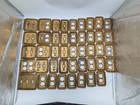 Lot Of 44 Vintage Brass Tone Outlet Switch Wall Plates Retro Antique Hardware