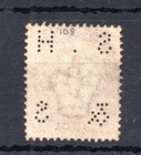 Penny Red Plate 108     With  s H   S  Perfin