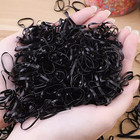 1000pcs Black Elastic Rubber Bands Multipurpose For Home School Office Crafts