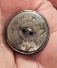 Ex Rare French Rabbits Frolicking Button  Backmarked  Ca   1890s early 1900s