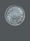 1889 Netherlands 10 Cent Silver Coin - Au Condition