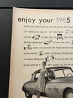 1960 Citroen Ds  enjoy Your 1965 Car Now   - Vintage Print Ad   Garage Wall Art