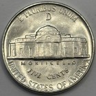 1943-d Jefferson Nickel  Wwii Silver Issue     Uncirculated Ms     