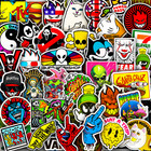 50pcs Waterproof Vinyl Stickers For Water Bottles  Laptops  Skateboard  Luggage