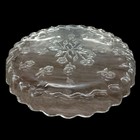 Anchor Hocking Savannah 10  Quiche Pan Dish Glass Tart Pie Plate Embossed Floral