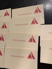 10 Usps Post Card Lot With Red 2 Cent Fi Pex New York 1956 Triangle Stamp Unused