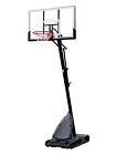 Spalding 54  Shatter-proof Polycarbonate Exactaheight   Portable Basketball Hoop 