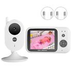 Wireless 3 2 In Lcd Baby Video Monitor 2 Way Audio Night Vision 