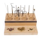 Fly Tying Tool Caddy Organizer Vise Clamp Tool Holder Fishing Fly Tying Station